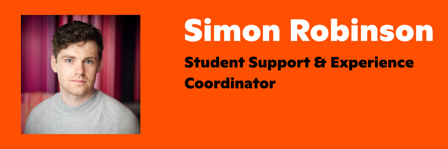 Photo of Simon Robinson Student Support & Experience Coordinator