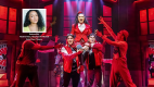 Sedona Sky in Heathers The Musical being lifted onto the shoulders of cast members